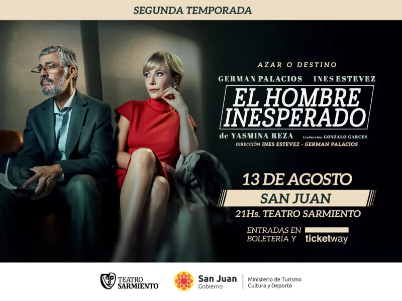 Afiche de «El hombre inesperado» | Teatro