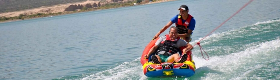 Wakeboarding, water skiing, wakesurfing and water sledding